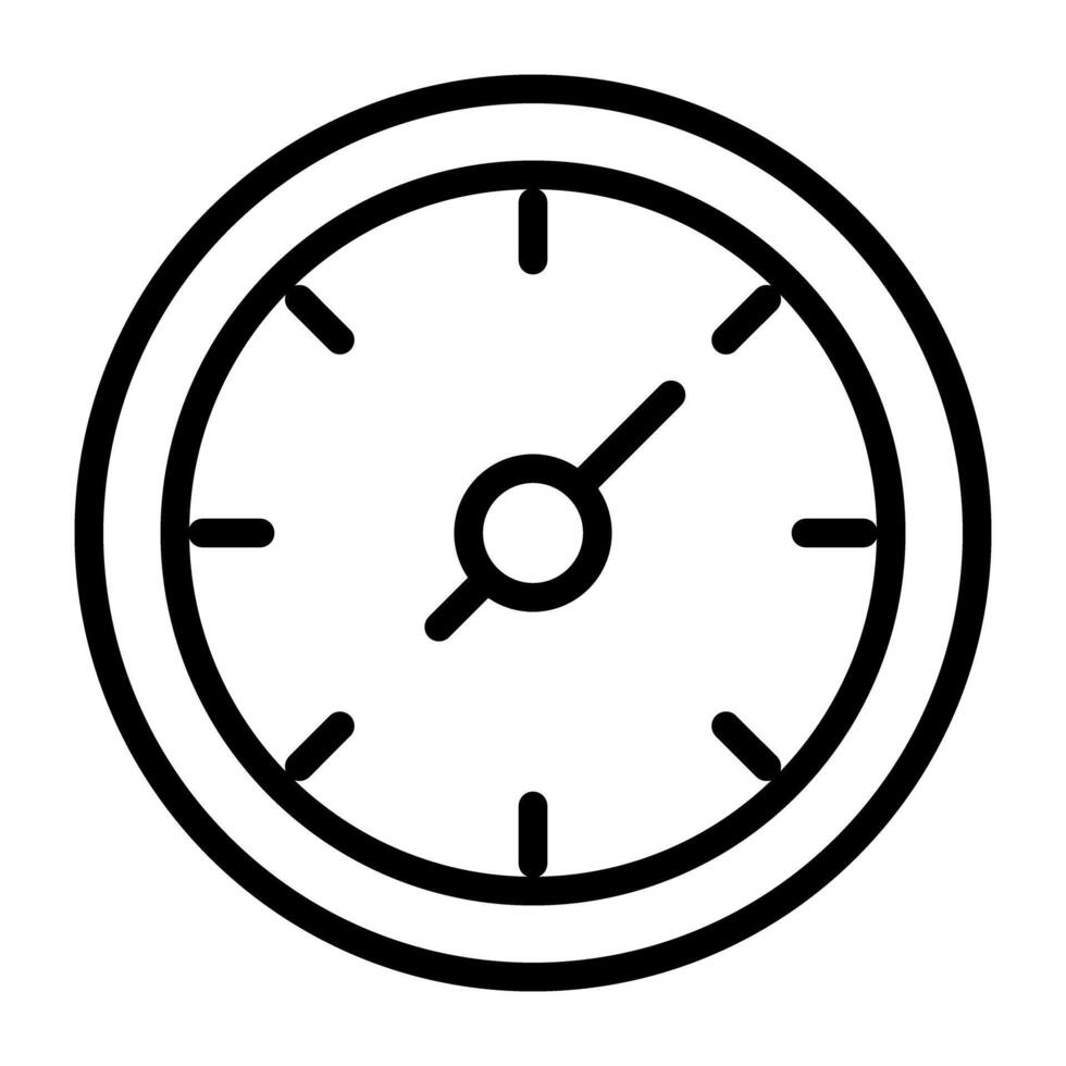 A timekeeping device, clock icon vector