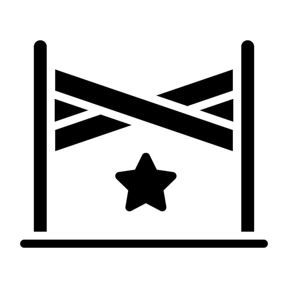 A road barricade, police barrier icon vector