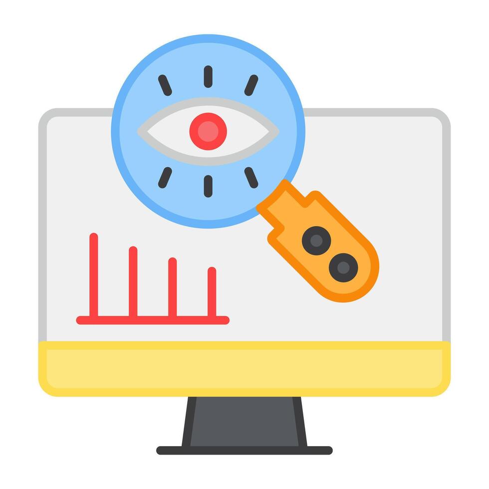 Vector design of data analysis, editable icon