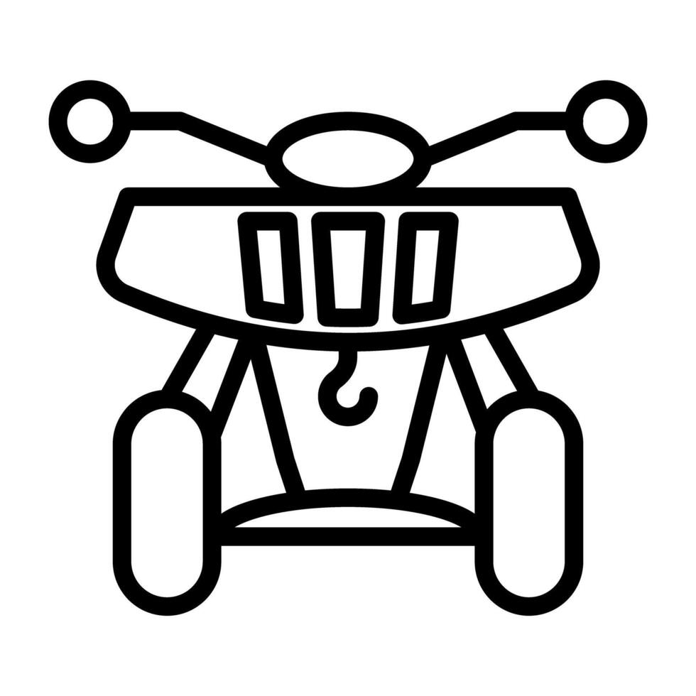 moderno estilo icono de patio bicicleta vector