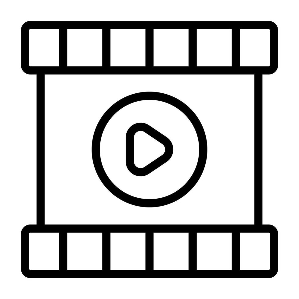 Modern style vector of movie reel