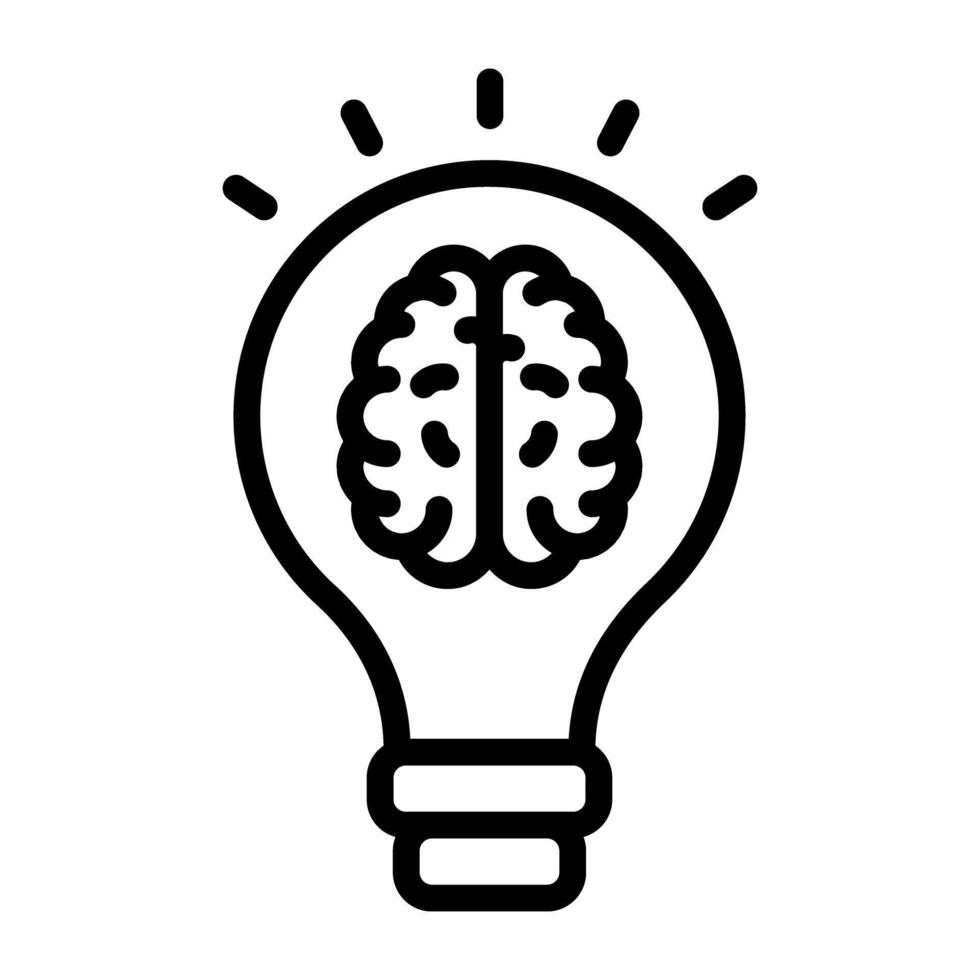 A trendy vector design of brain idea