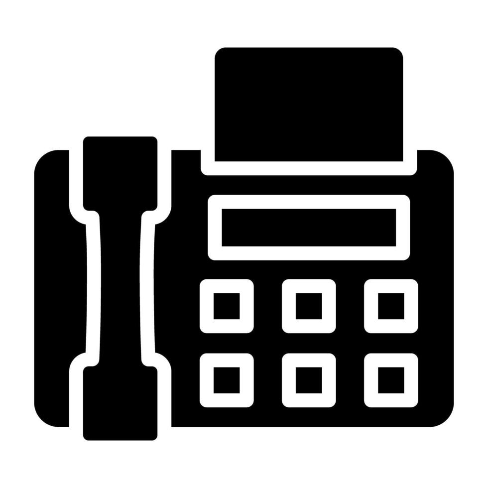 un Perfecto diseño icono de fax máquina vector