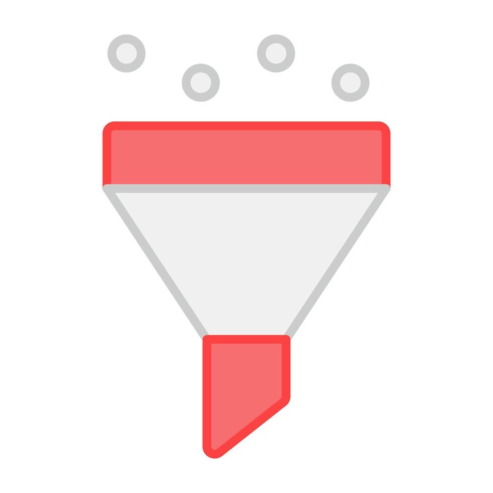 A linear design, icon of data funnel vector