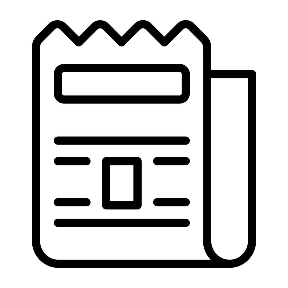 A unique design vector of bill