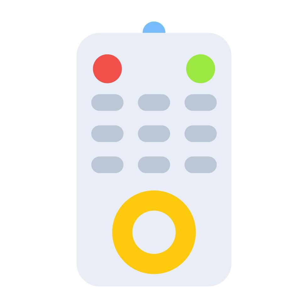 A flat design, icon of remote vector