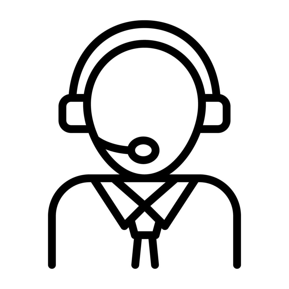 Customer support icon in modern style vector