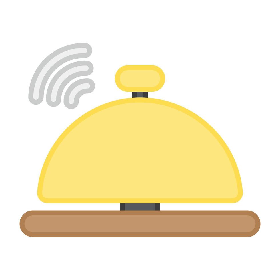 Modern style icon of reception bell vector