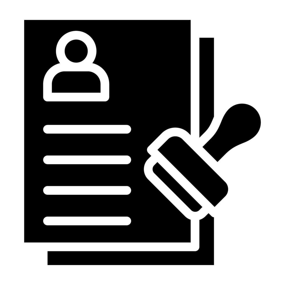 An icon design of verified legal document vector