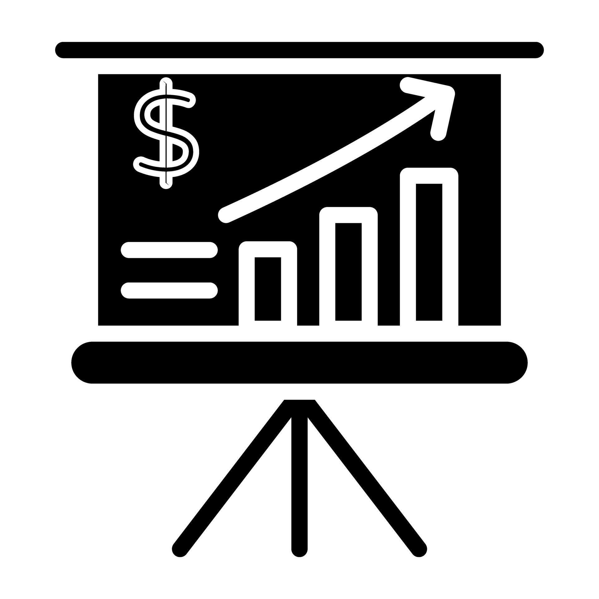 Graphical presentation icon in solid design 40207456 Vector Art at Vecteezy