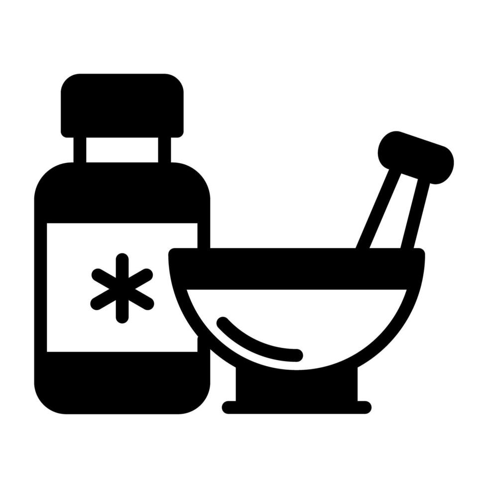 Premium download icon of pestle mortar vector