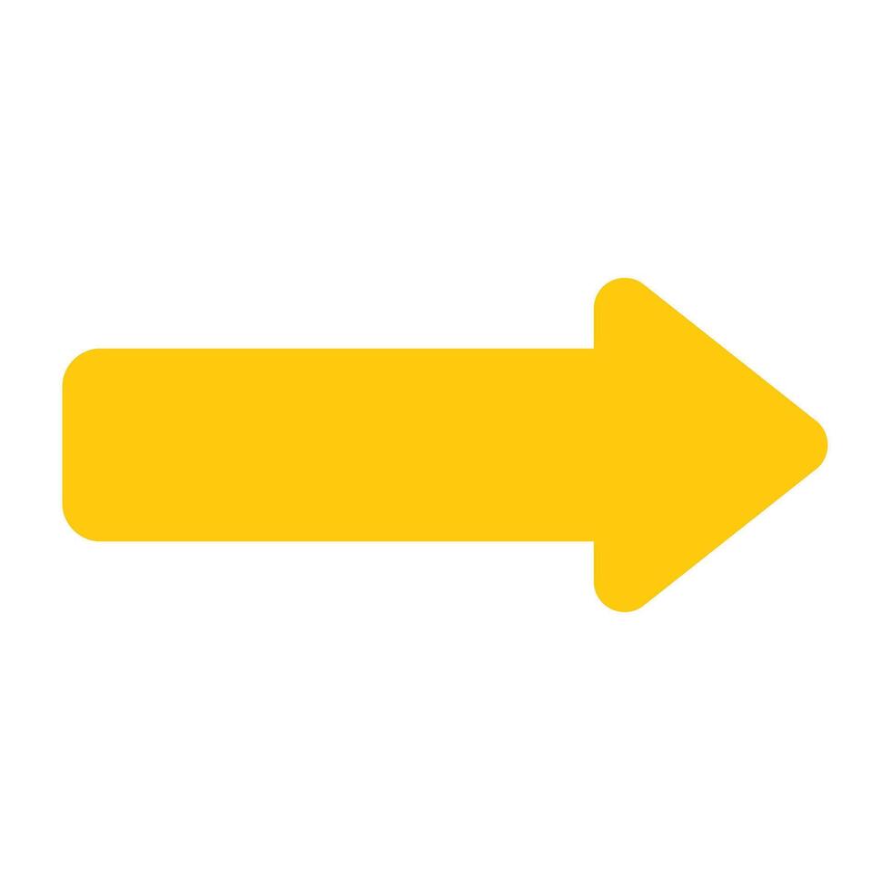 Flat vector design of right arrow