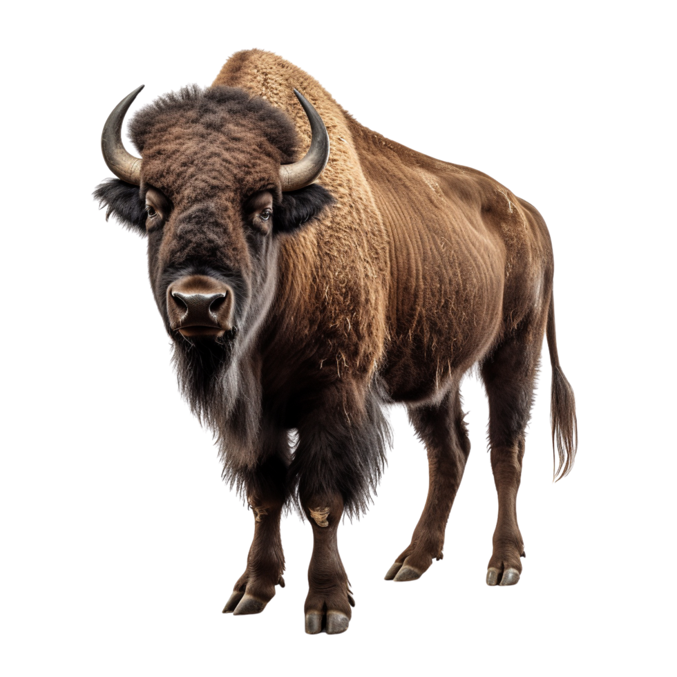 AI generated Bison clip art png