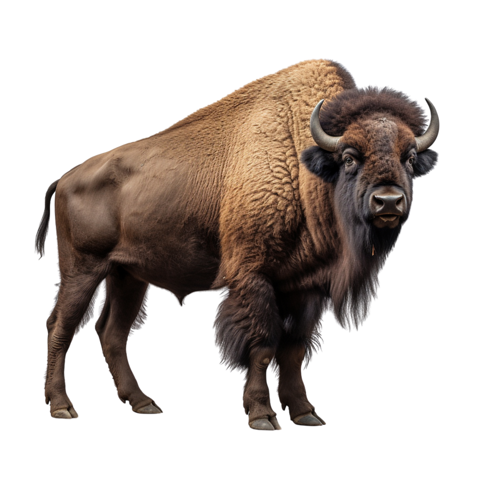 AI generated Bison clip art png