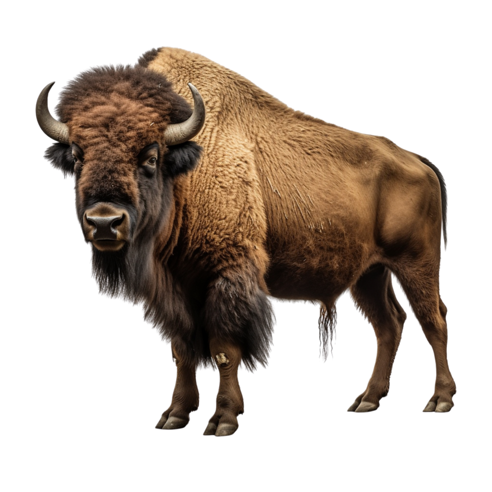 AI generated Bison clip art png