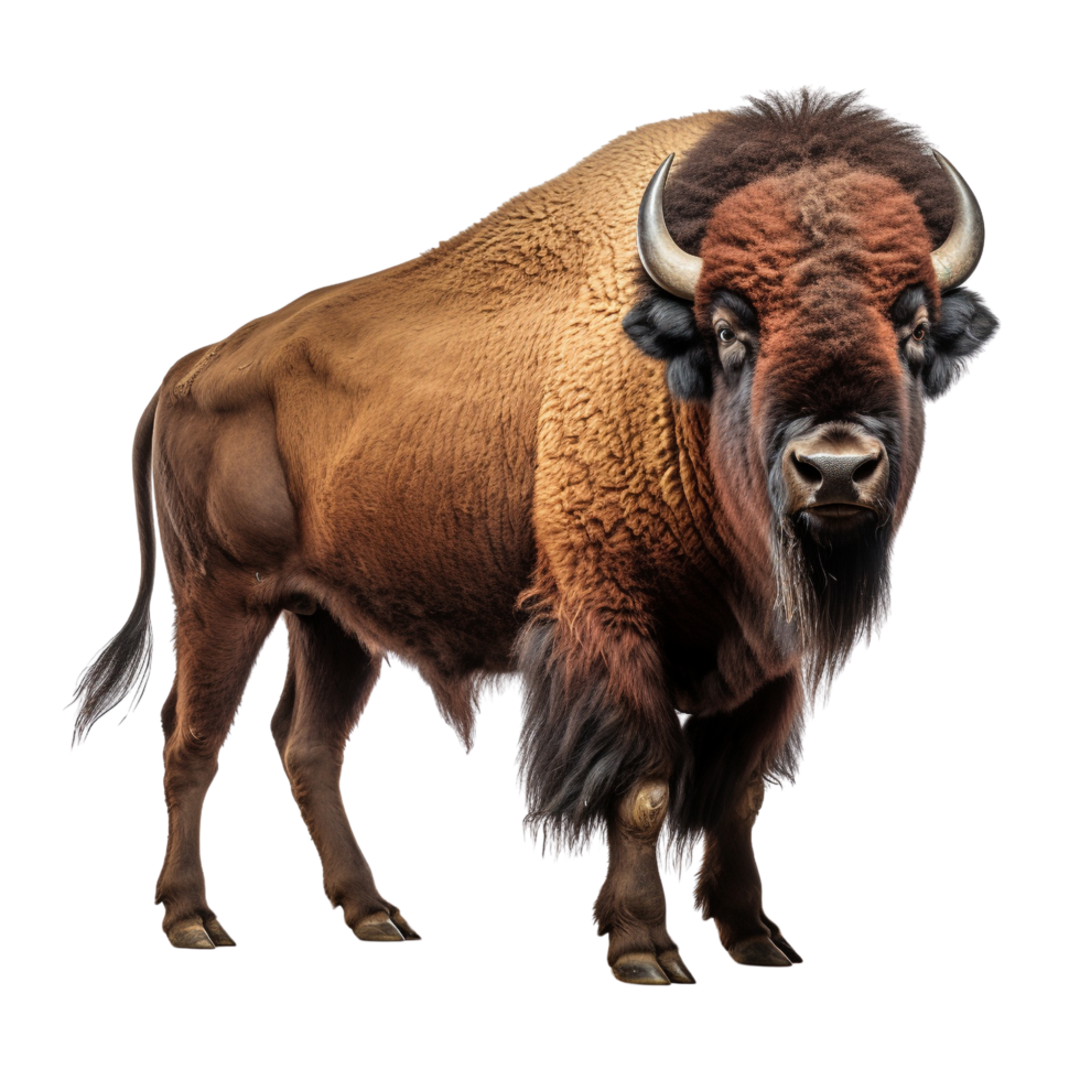 AI generated Bison clip art png