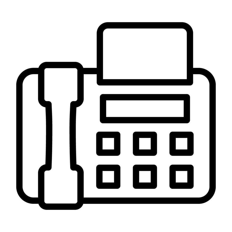 A perfect design icon of fax machine vector