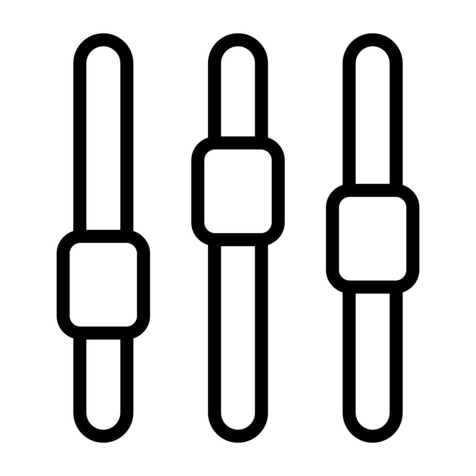 A linear design, icon of volume equalizer vector