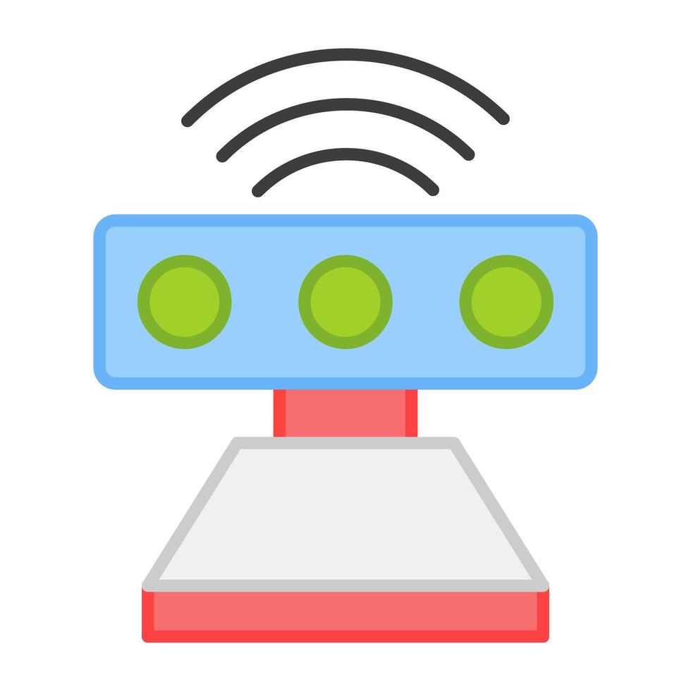 An editable design icon of sensor device vector