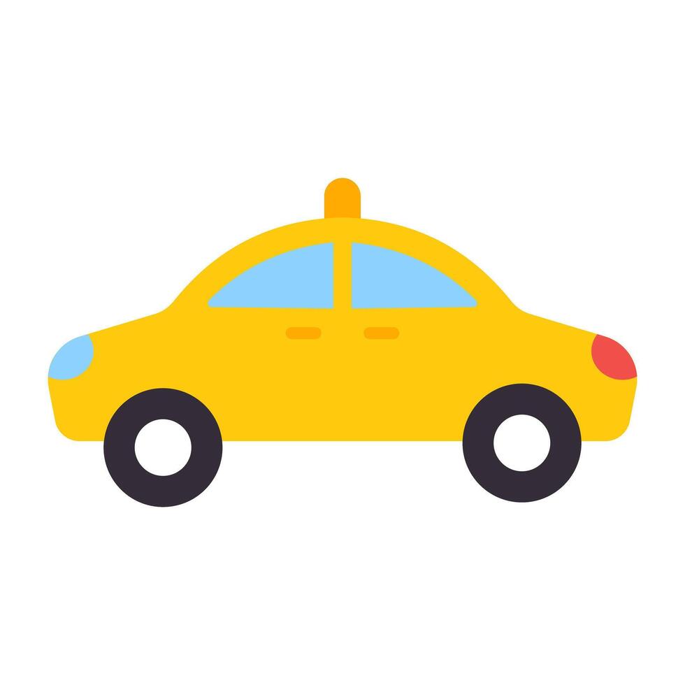 Flat vector design of taxi