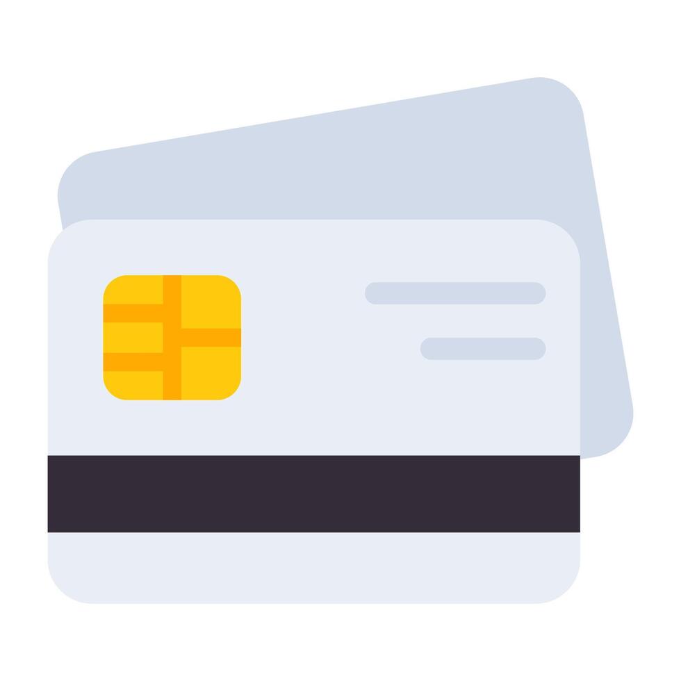 A trendy vector design of credit card