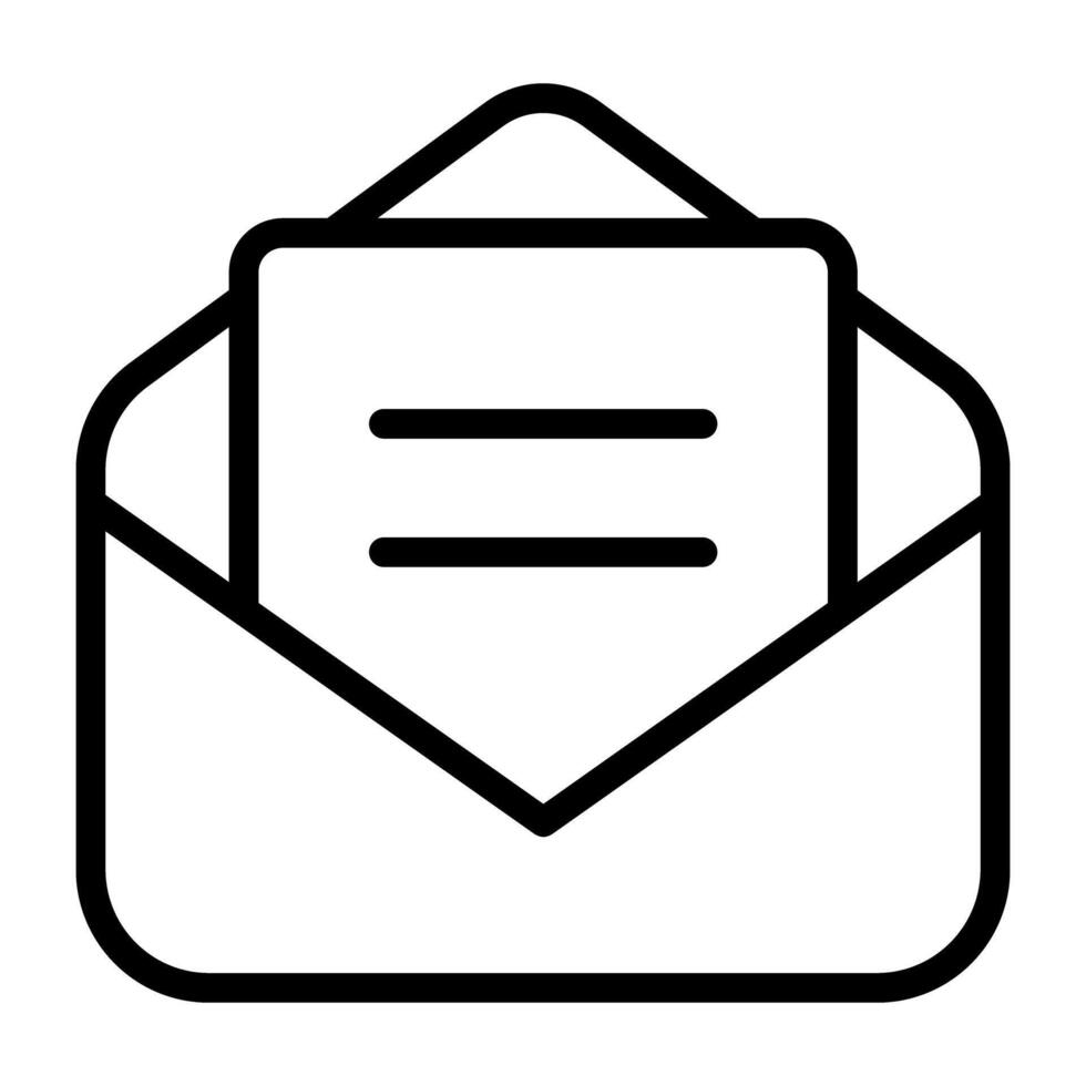 letra con sobre, correo icono vector