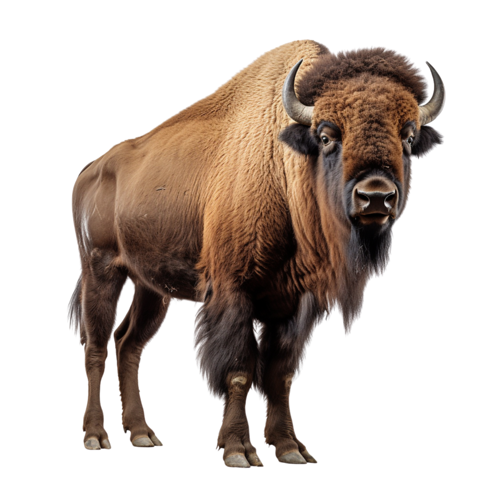 AI generated Bison clip art png