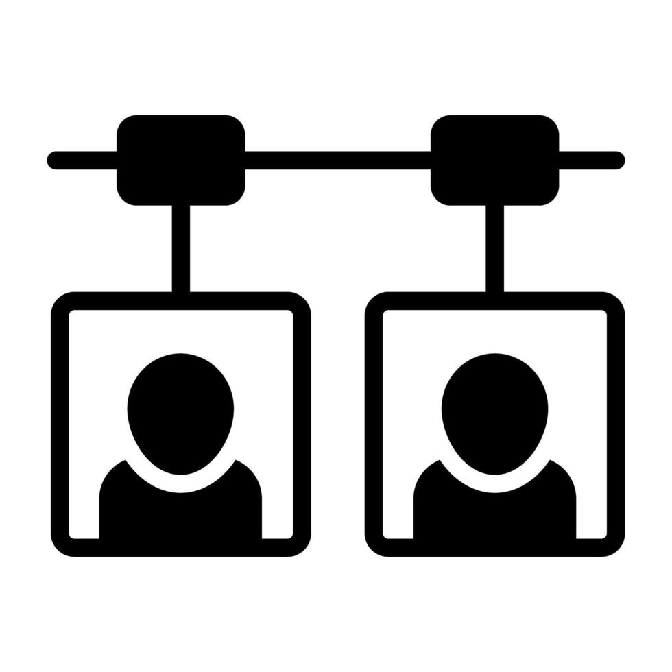 A trendy vector design of user connections