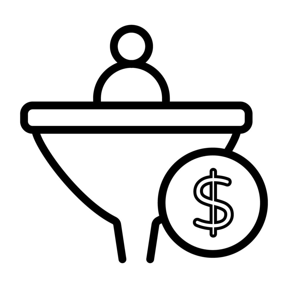 A creative design vector of conversion funnel 40208482 Vector Art at