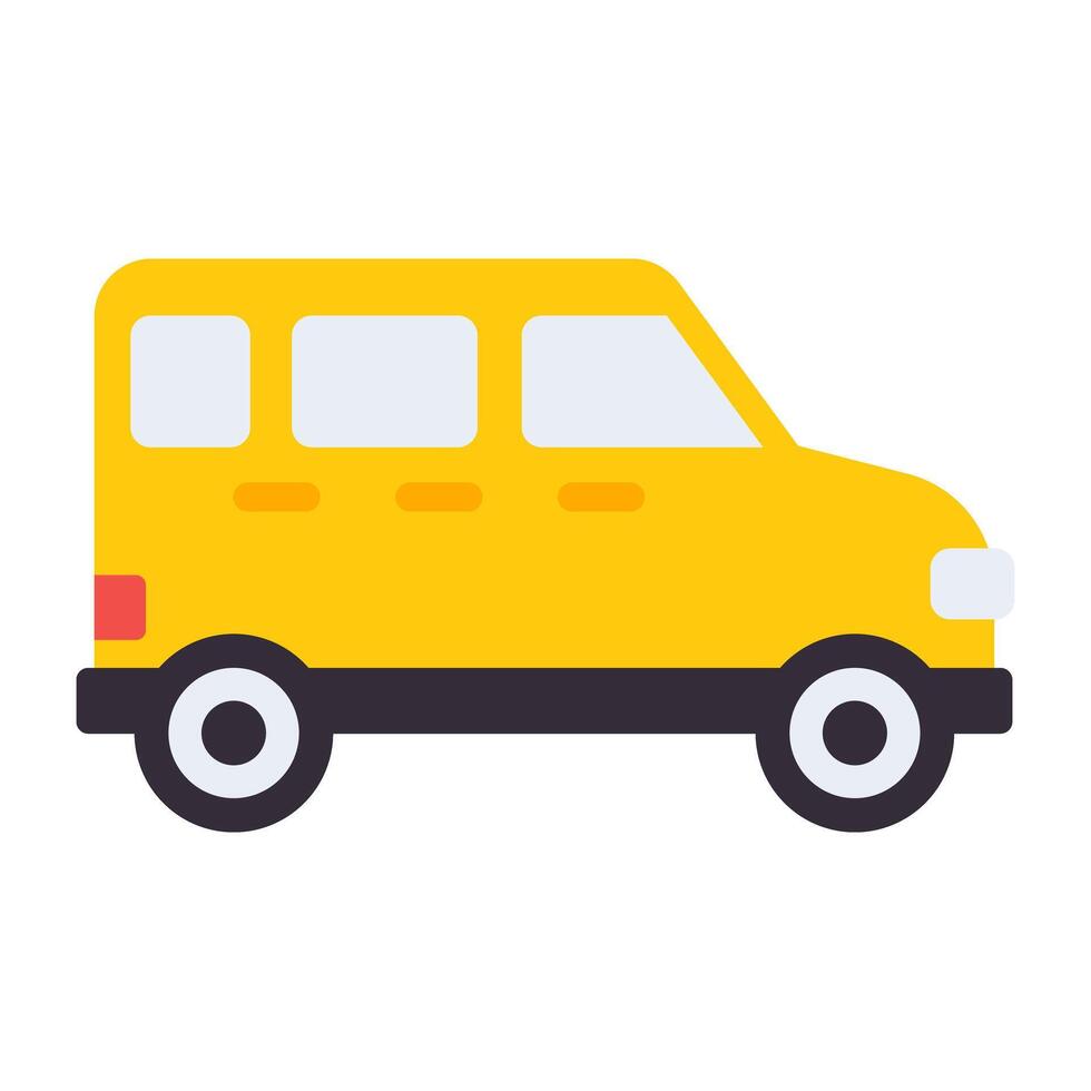 Flat vector design of jeep