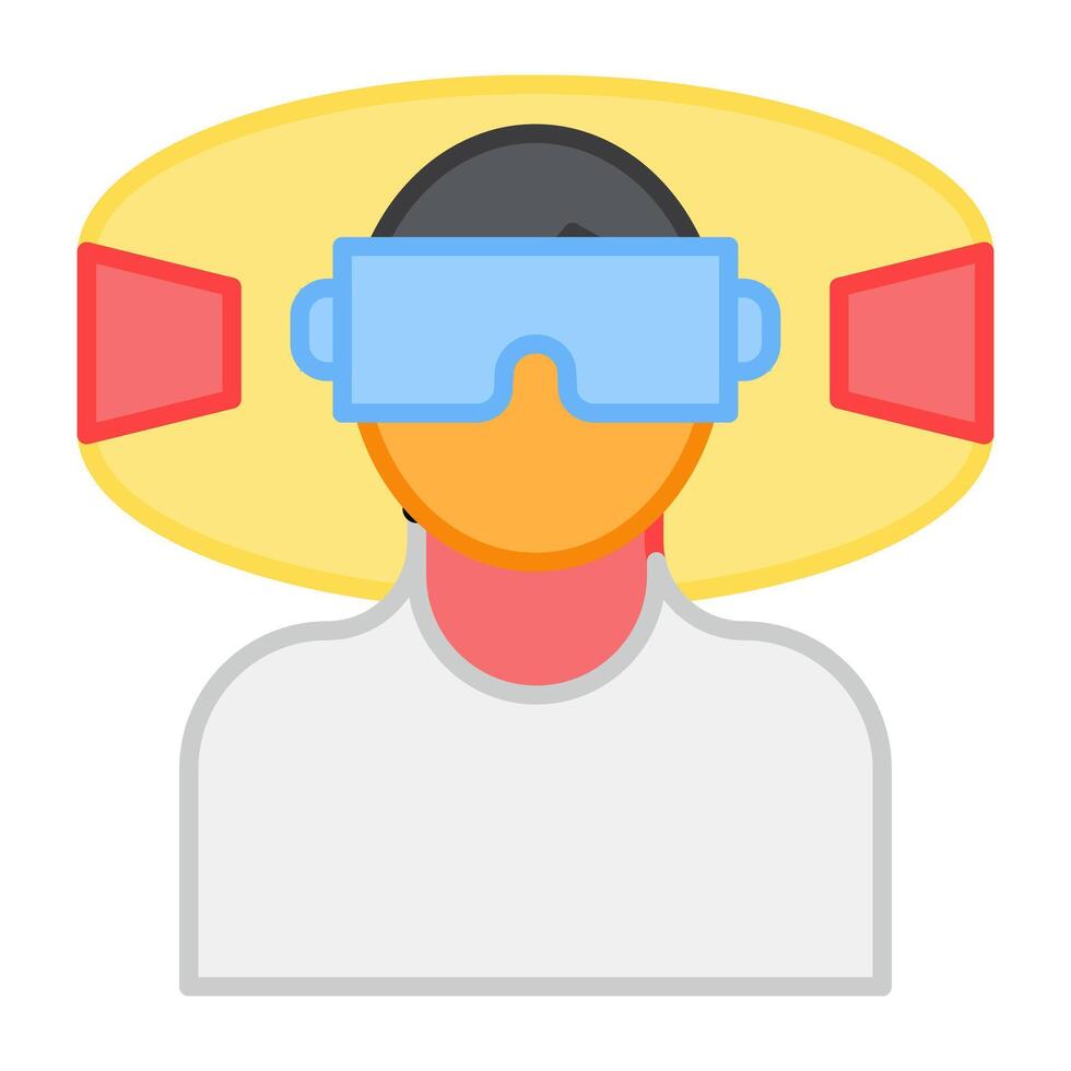 A unique design icon of vr goggles vector
