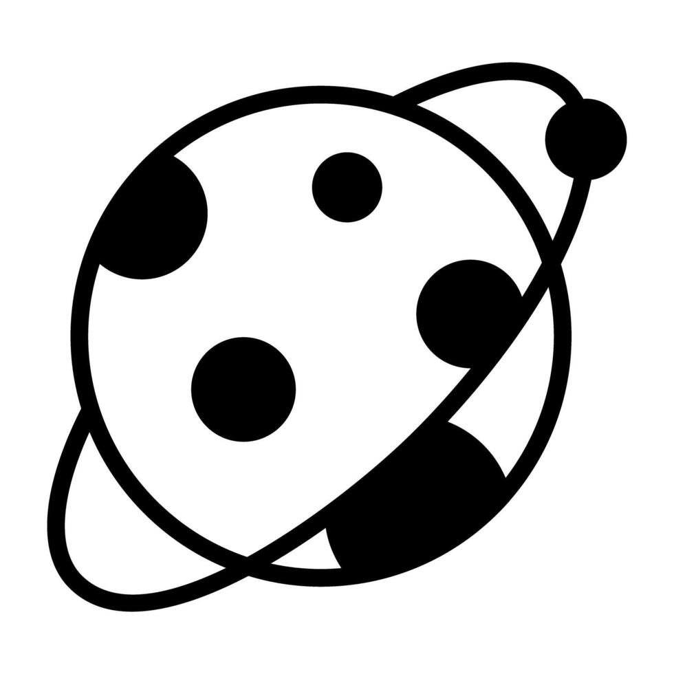 Trendy icon design of saturn planet vector of planetary system