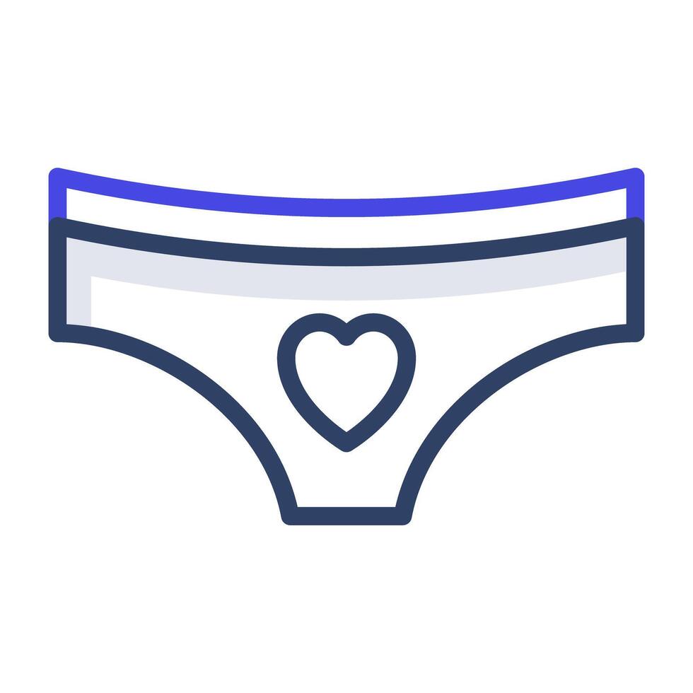 An undergarment clothing accessory, icon of pentie vector