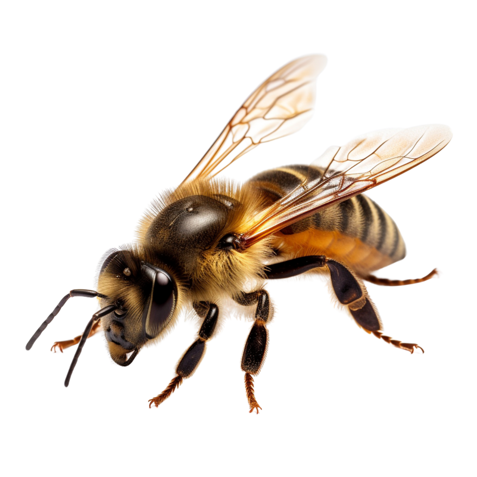 ai gerado abelha grampo arte png