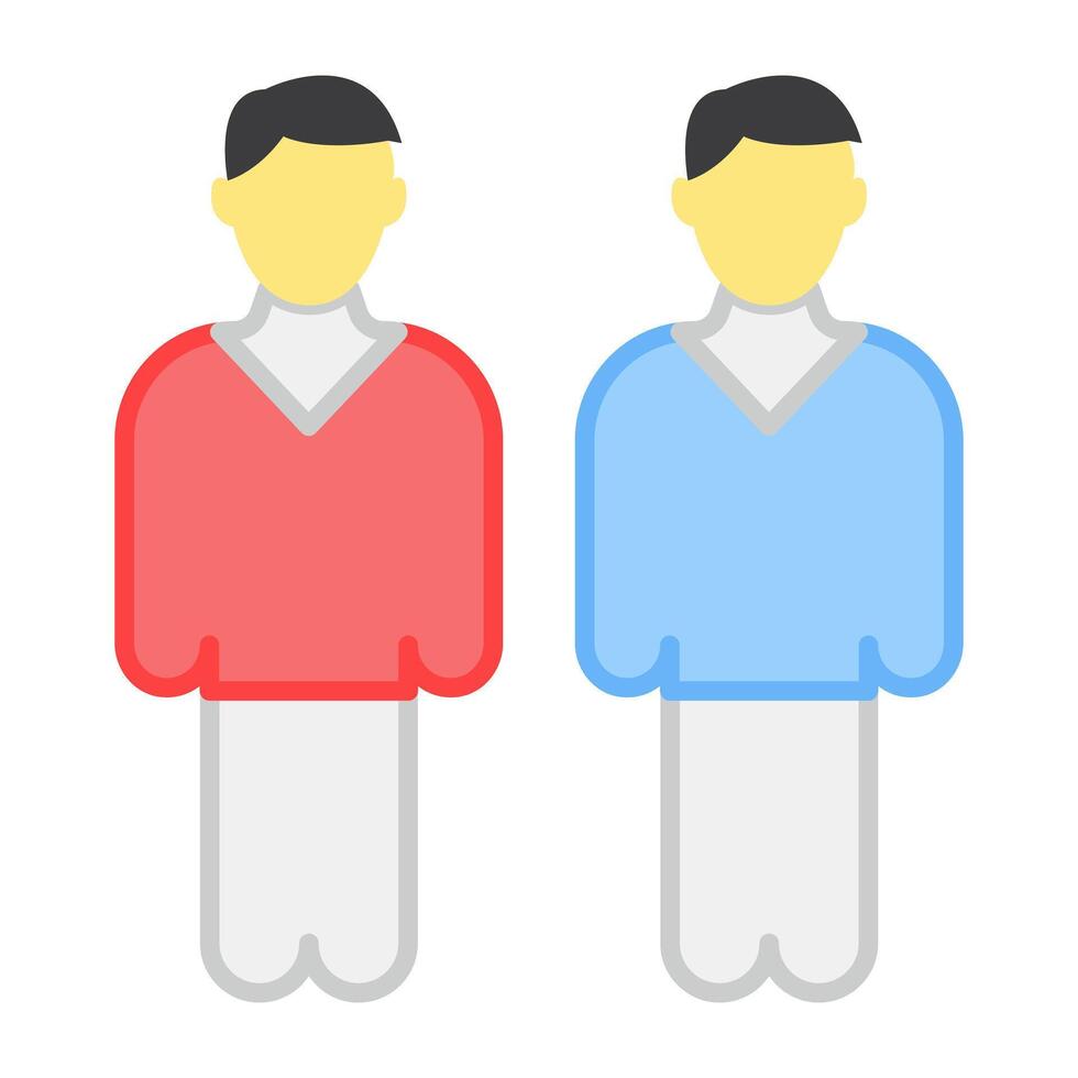 A flat design, icon of employees vector