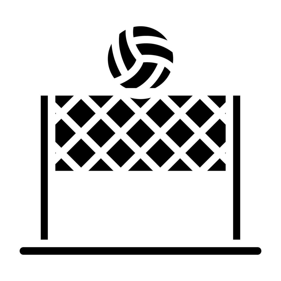 Volleyball game icon in modern style vector