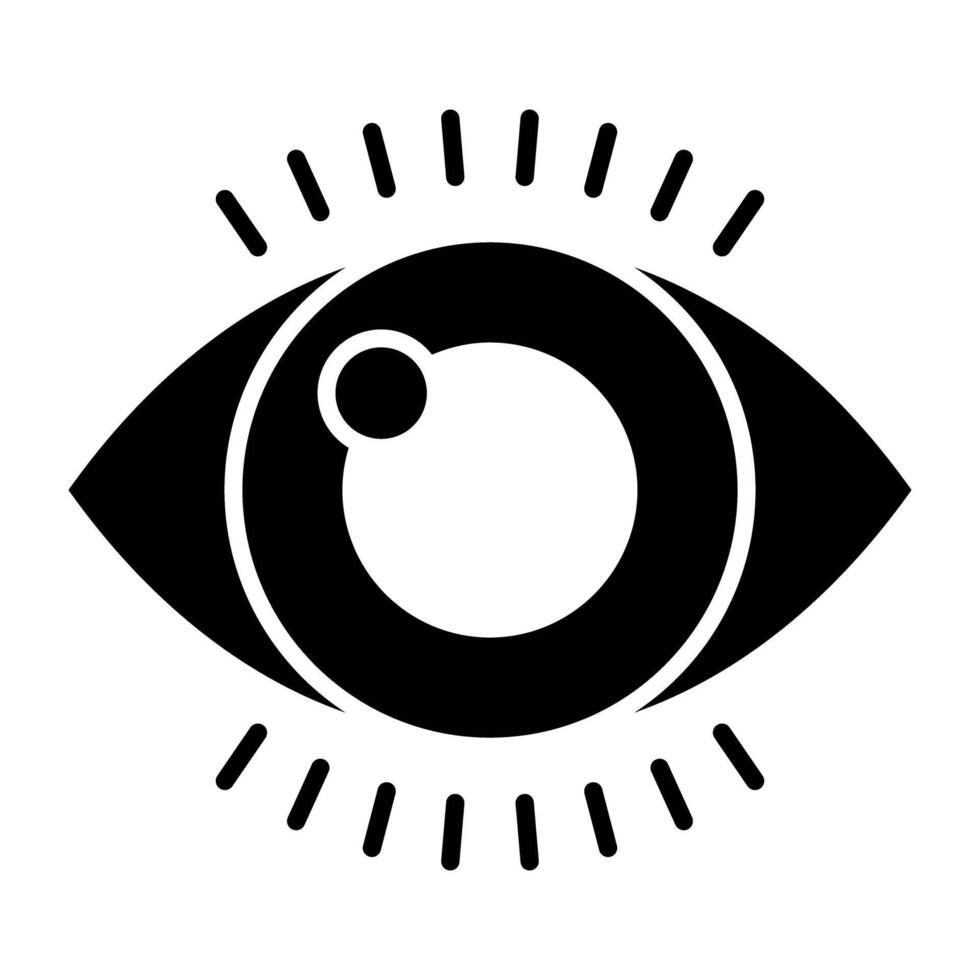 Vision icon in unique design vector