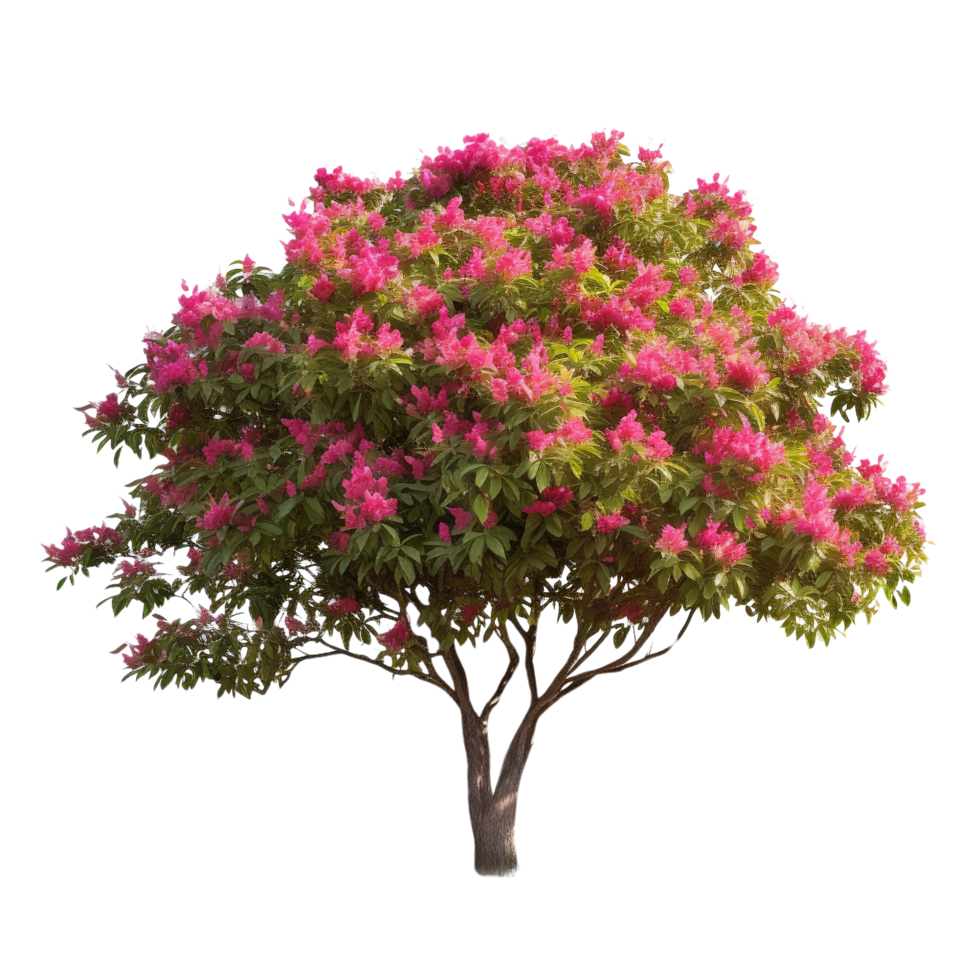 AI generated Tropical plant flower bush clip art png