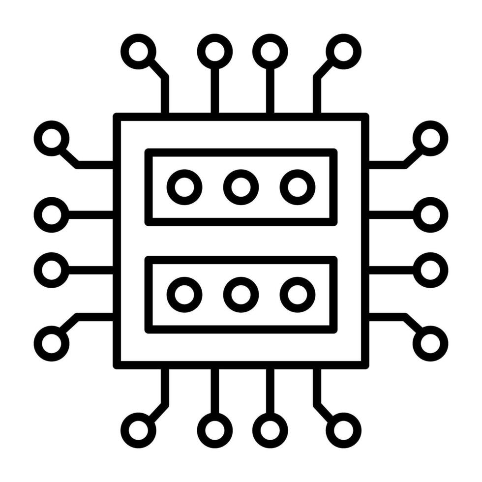 A perfect design vector of server chip