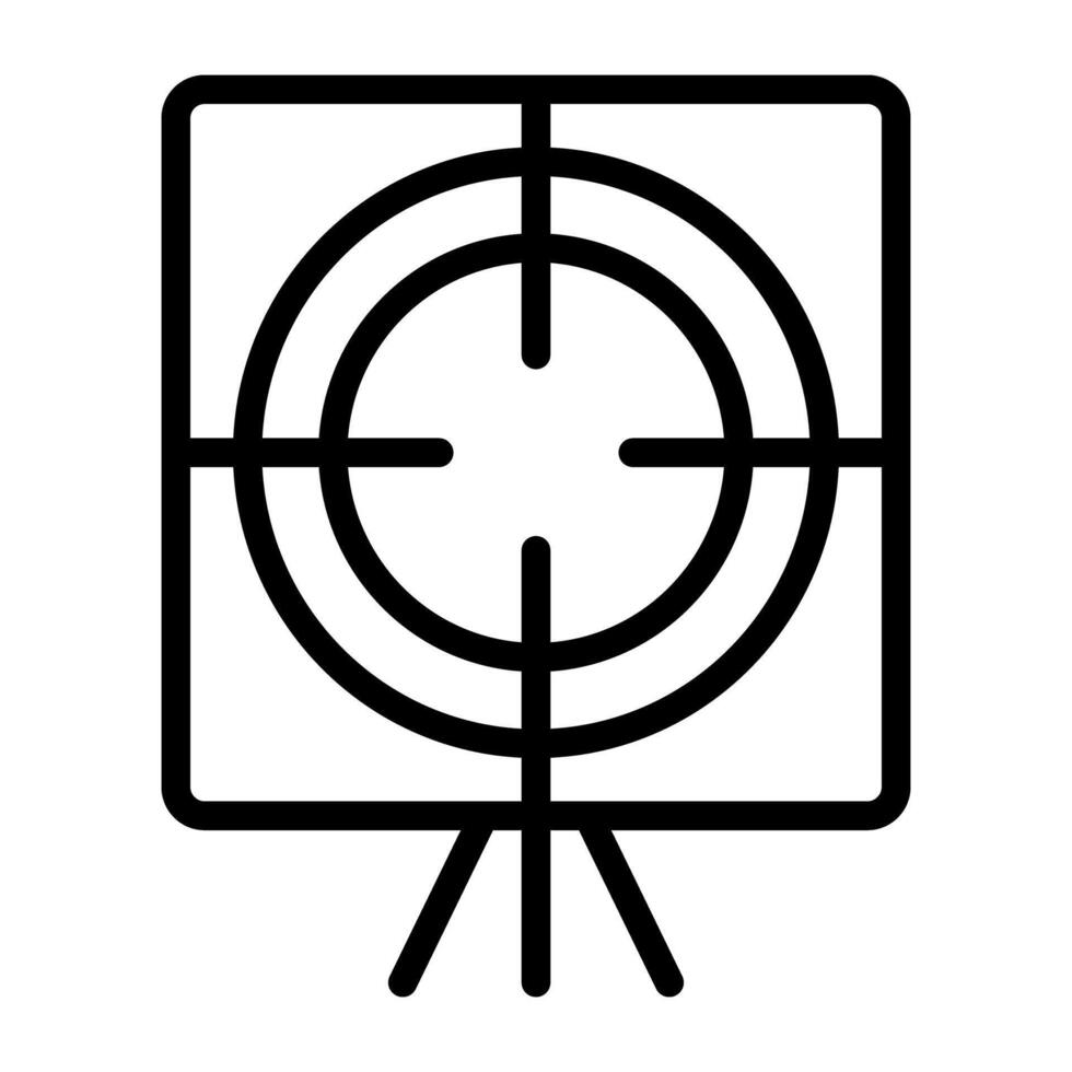 Anemometer outline style icon, weather instrument vector