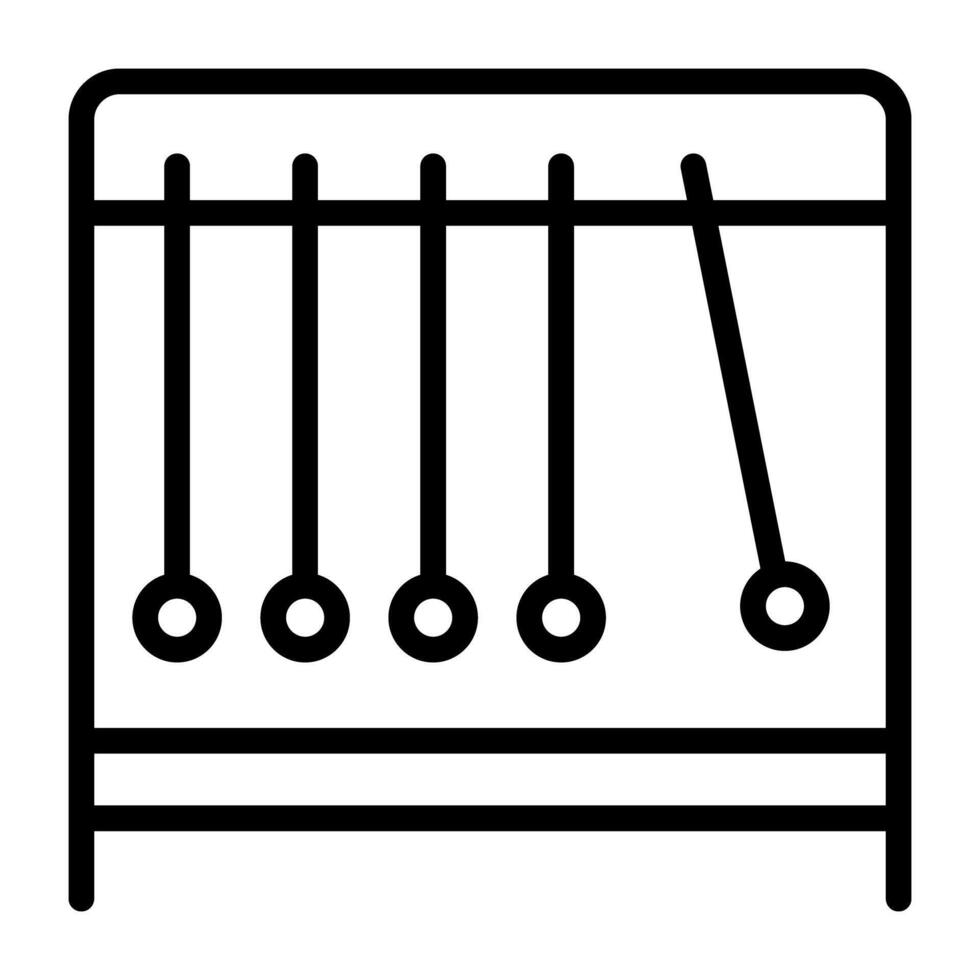 A linear design, icon of pendulum vector