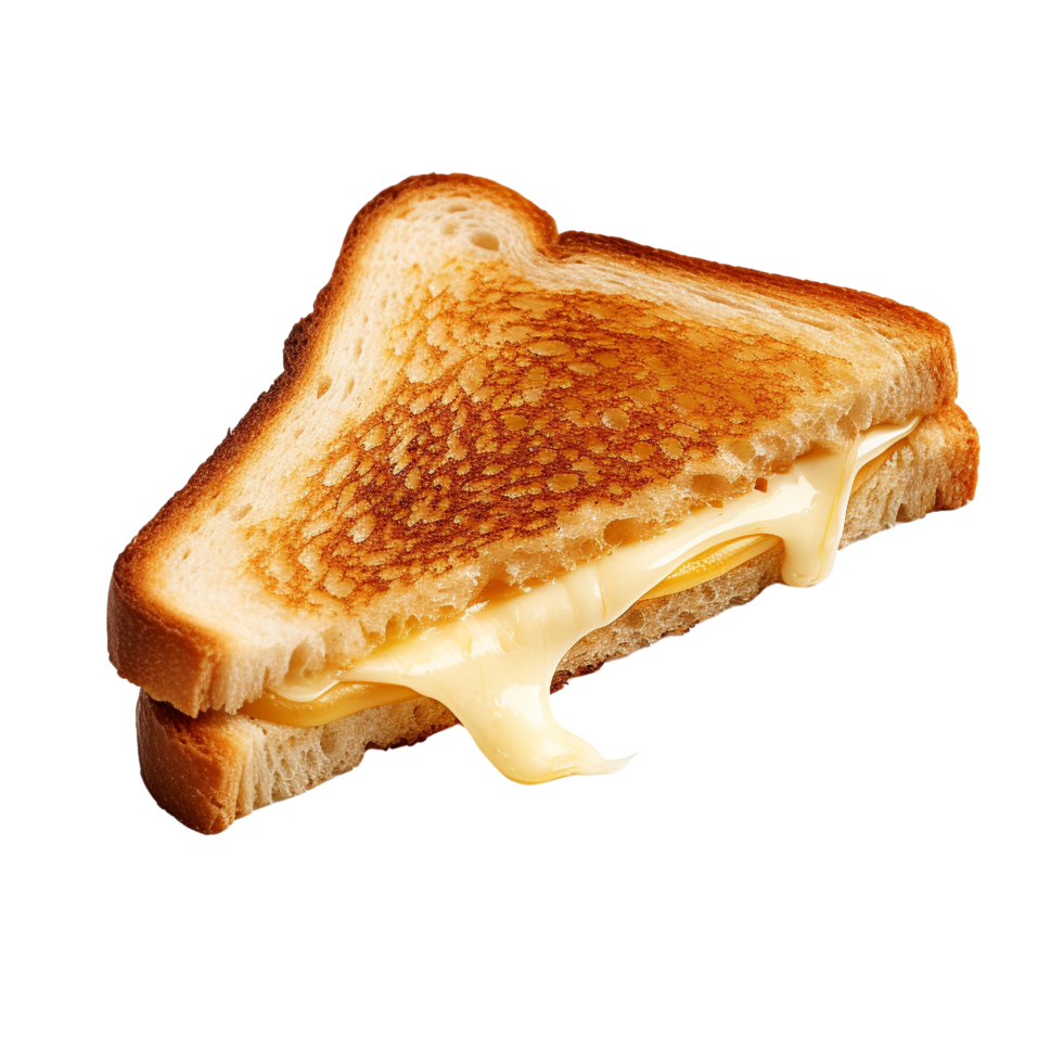 AI generated Toast sandwich with cheese clip art png