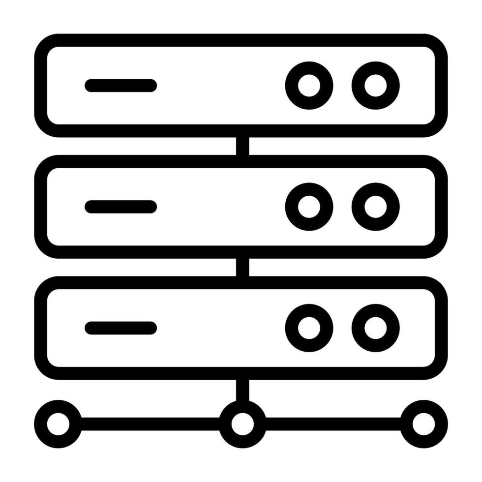 A perfect design vector of network server