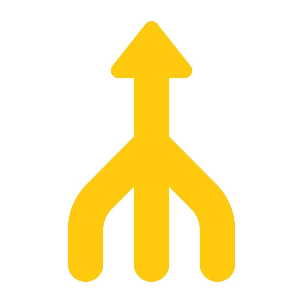 Editable design of navigation arrow vector