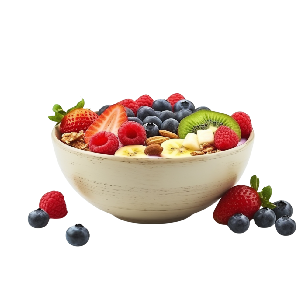 AI generated Smoothie bowl clip art png