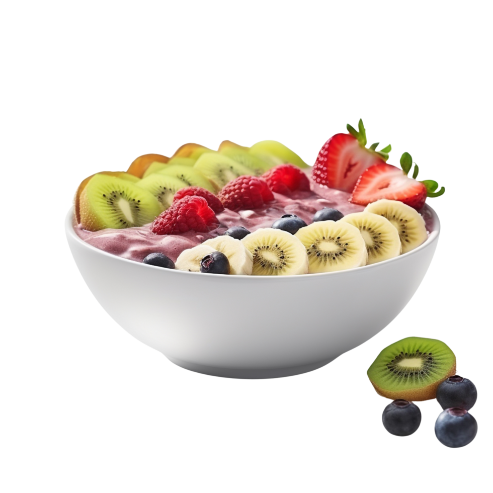 AI generated Smoothie bowl clip art png