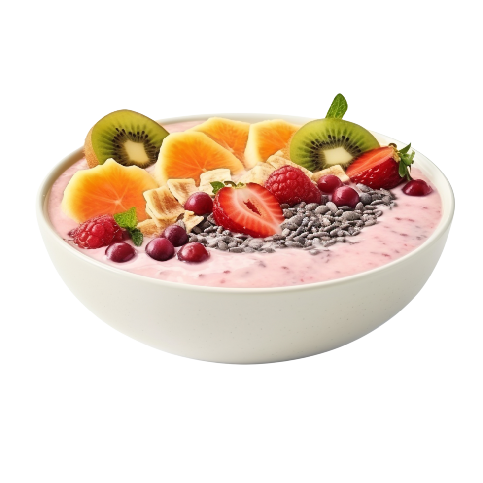 AI generated Smoothie bowl clip art png