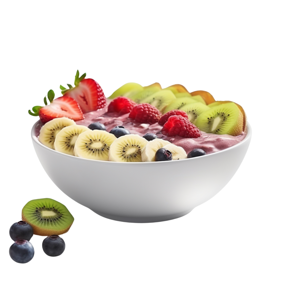 AI generated Smoothie bowl clip art png