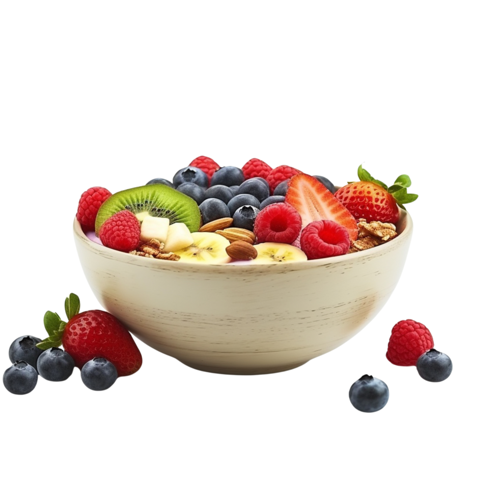 AI generated Smoothie bowl clip art png