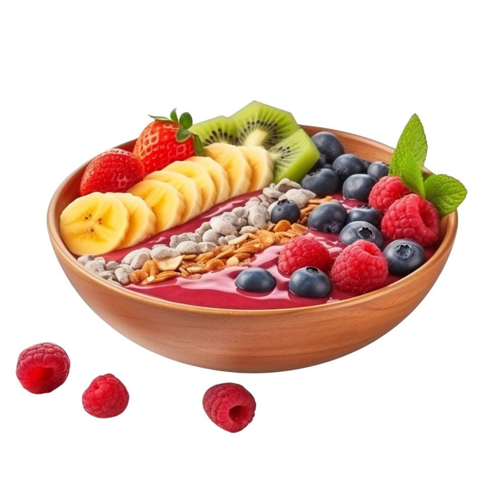 AI generated Smoothie bowl clip art png